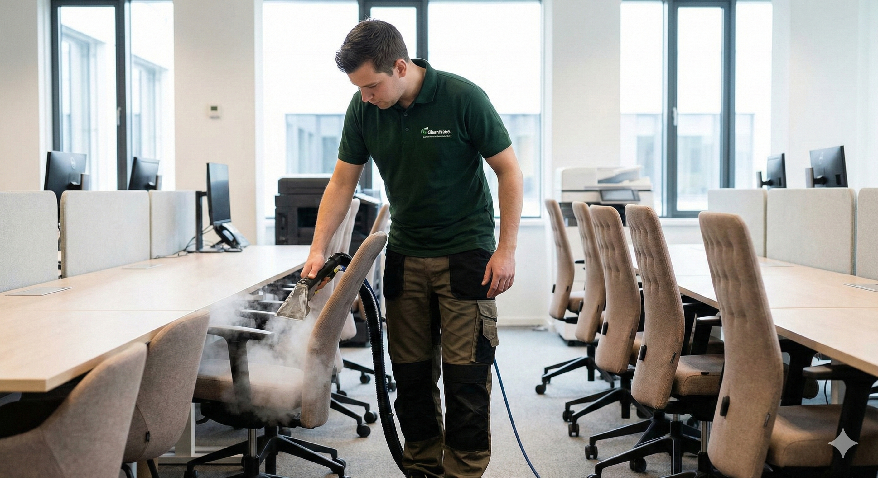 Office chair cleaning services for hygienic and stain-free seating