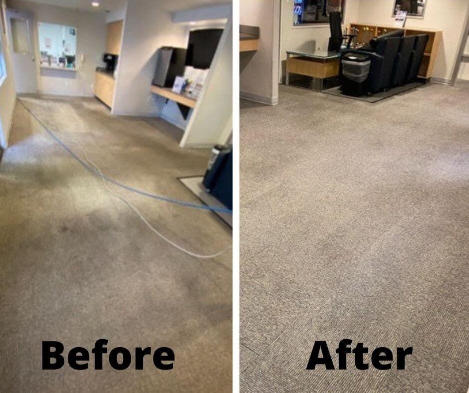 Luxe Clean before and after cleaning result in Dubai