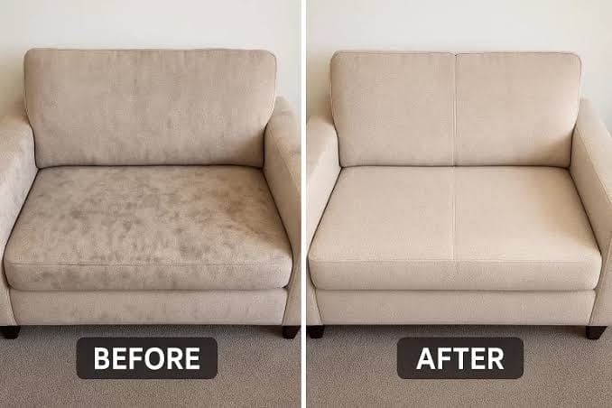 Luxe Clean before and after cleaning result in Dubai