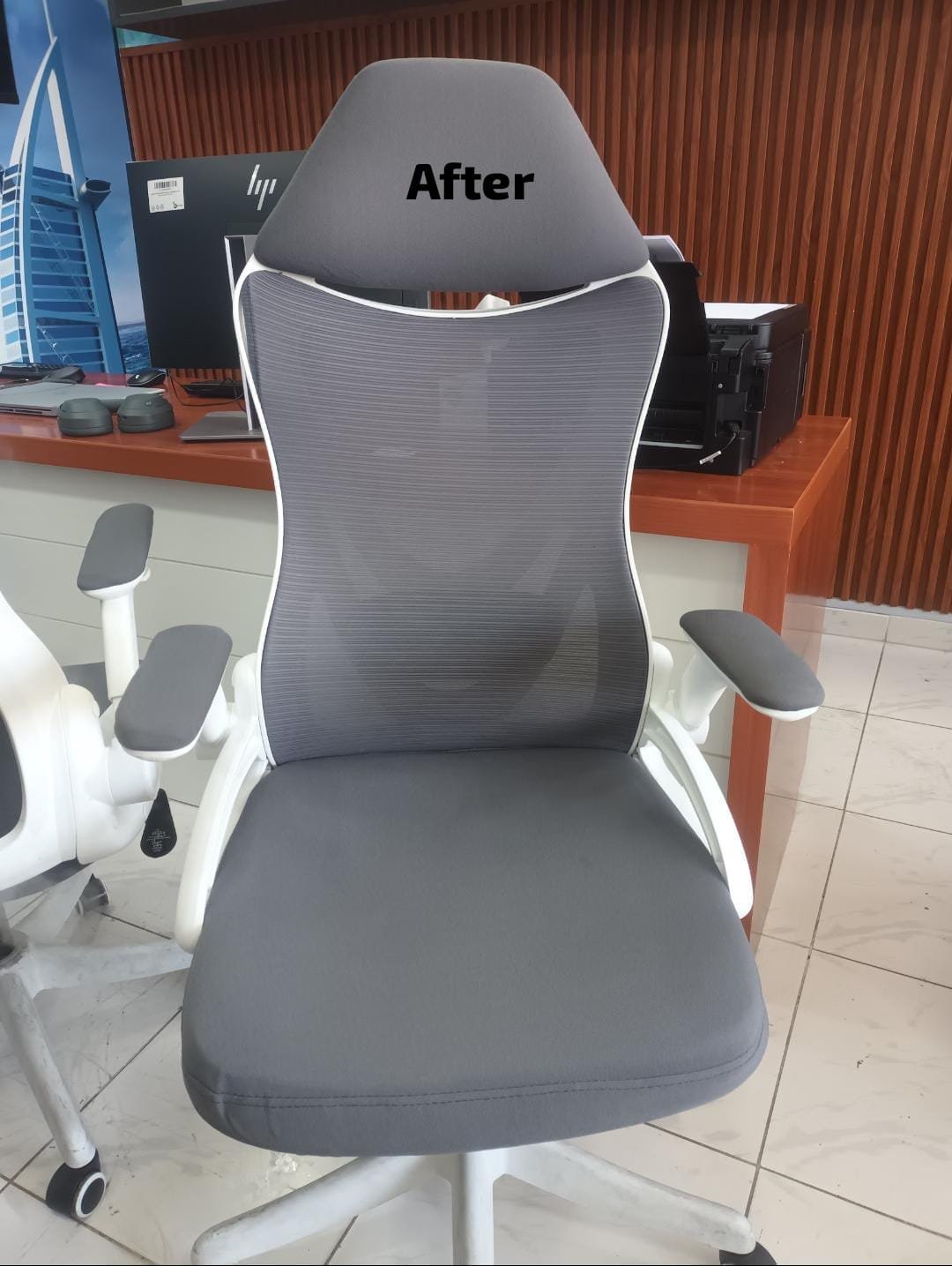 Luxe Clean before and after cleaning result in Dubai